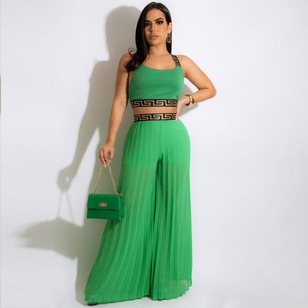 Two-piece casual fringe suit