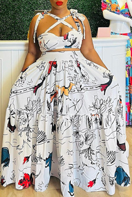 Sexy tie wrap suspender skirt