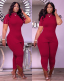 Casual fashion beaded fashion two-piece set