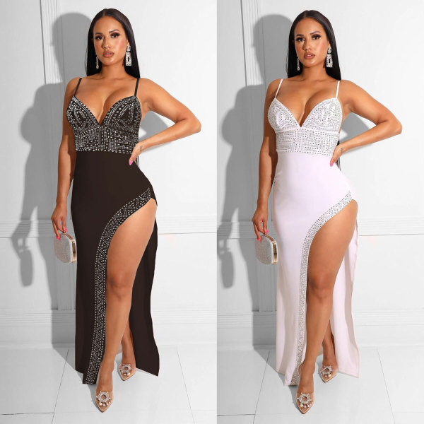 Sexy slim fit hot diamond nightclub dress