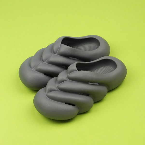 Bathroom non-slip deodorant beach mute thick bottom men's and women's soft slippers