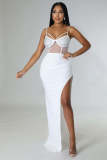 Paneled Mesh Special Hot-Drilled Multi-Color Multi-Size Dress