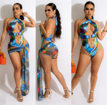 Fashion Print Sexy One Piece Swimsuit Two Piece Fashion Print Sexy One Piece Swimsuit Two Piece