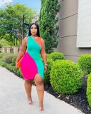 Sleeveless Sexy Digital Positioning Print Dress