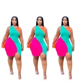 Sleeveless Sexy Digital Positioning Print Dress
