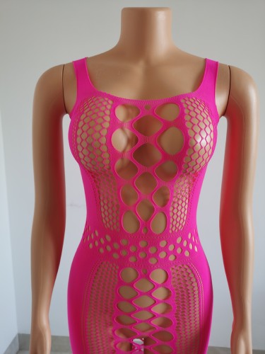 Women's sexy hollow underwear Sexy hollow vest Nightdress Nightclub dress