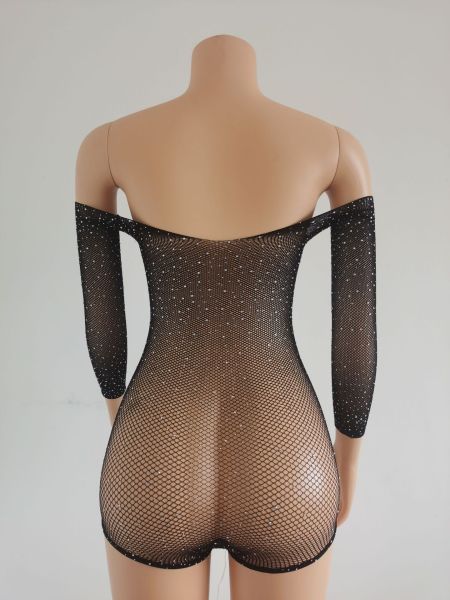 Sexy Hollow Mesh Pajamas Nightclub Lace Sexy Lingerie