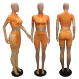 Solid Color Summer Explosive Sports Home Two-piece Suit