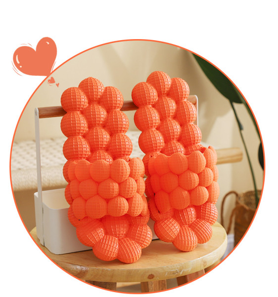 Indoor and outdoor bathroom massage lychee slippers men and women slip-on shoes