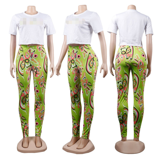 Casual Printed Letter Two Piece Set