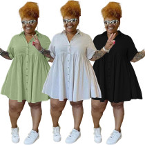 women's single breasted plus size fat woman cotton and linen dress women's single breasted plus size fat woman cotton and linen dress