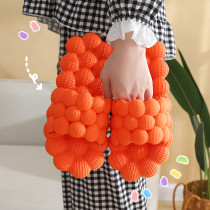 Indoor and outdoor bathroom massage lychee slippers men and women slip-on shoes Indoor and outdoor bathroom massage lychee slippers men and women slip-on shoes