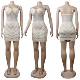 Suspender Slim Fit Hot Diamond Dress Nightclub Dress