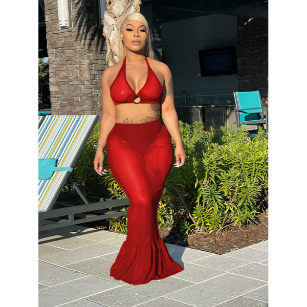 Plus Size Sexy Fashion Mesh Perspective Nightclub Suit
