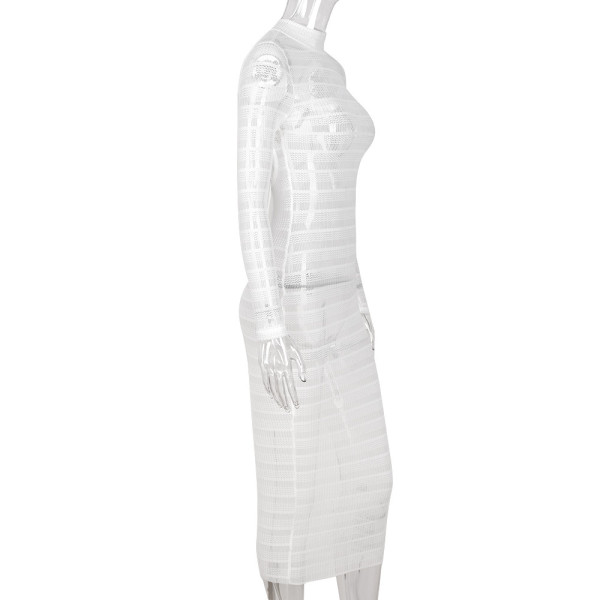 women's sexy cutout see-through backless dress