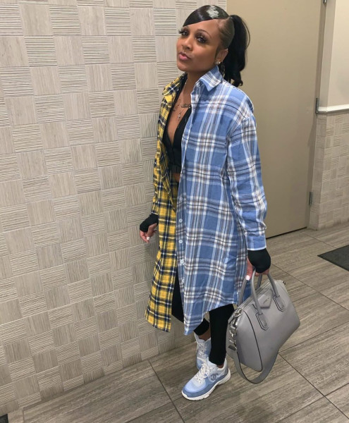 Women's Long Sleeve Plaid Double Collar Lapel Cardigan Shirt YM86815