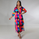 women's fashion sexy shirt long skirt dress
