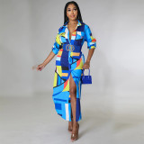 women's fashion sexy shirt long skirt dress