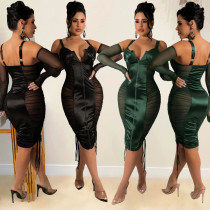 Women's Sexy Skinny Mesh Sheer Sling Dress Women's Sexy Skinny Mesh Sheer Sling Dress