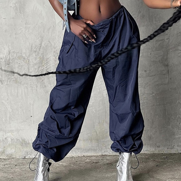 Loose Wide Leg Low Waist Loose Cargo Casual Pants