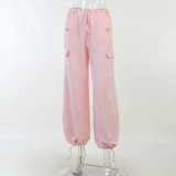 Loose overalls fashion casual low waist large size loose and slim leggings