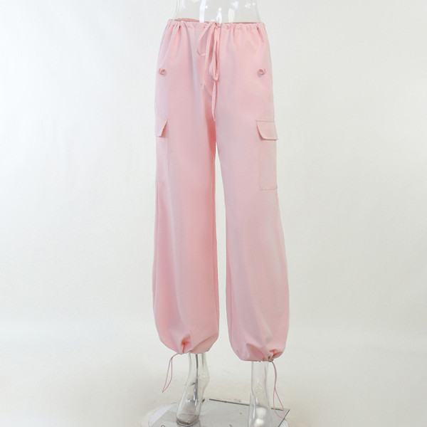 Loose overalls fashion casual low waist large size loose and slim leggings
