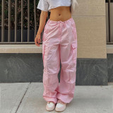 Loose overalls fashion casual low waist large size loose and slim leggings