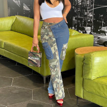 Statement Trend Contrast Pocket Stretch Jeans