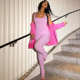 Sexy Backless Backless Sweater Jumpsuit