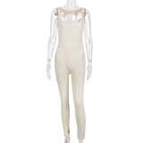 Sexy Backless Backless Sweater Jumpsuit