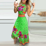 sexy top and skirt two piece set