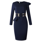 office professional fungus fringe dress