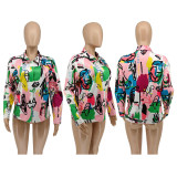 Sleek Casual Print Commuter Top