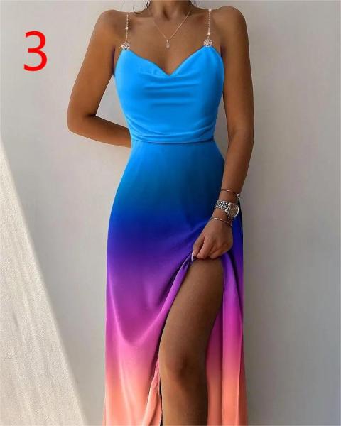 Fashion Ladies Sling Print Dress Dress