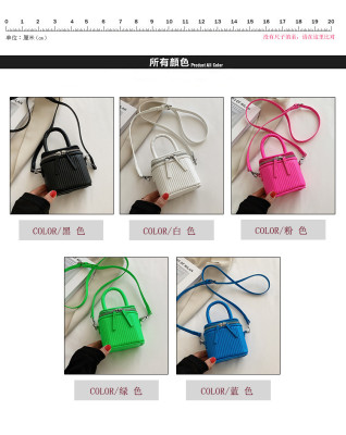 Striped Mini Lipstick Small Bag Fashion Portable Bucket Bag Personality Messenger Bag GH8638
