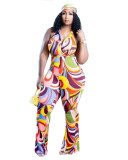 Fashionable and casual new backless jumpsuit