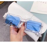 Square Sunglasses Small Frame Sunglasses Transparent Color Personality Street Shot Sunglasses
