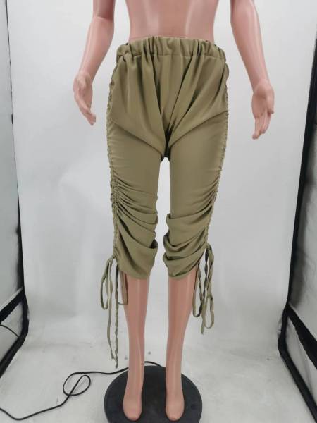 Fashion Loose Drawstring Casual Cropped Pants