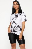 Statement Slim Print Short Sleeve Suit