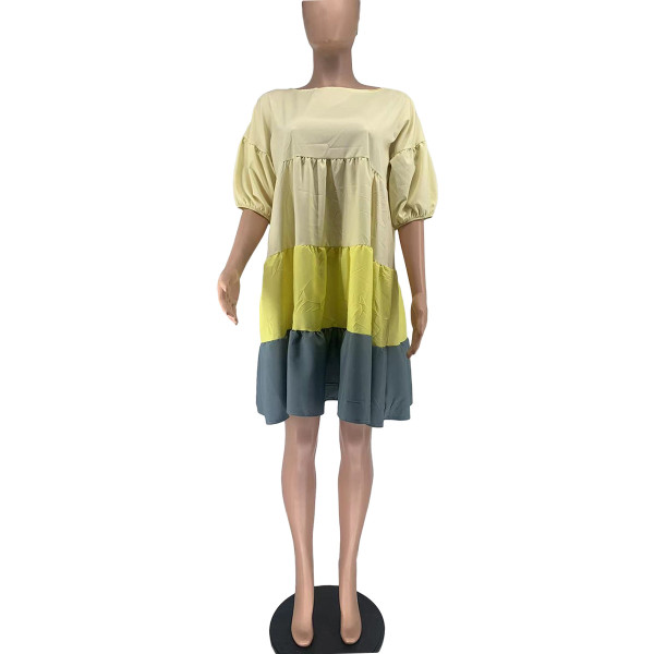 Fashion Casual Street Patchwork Dress