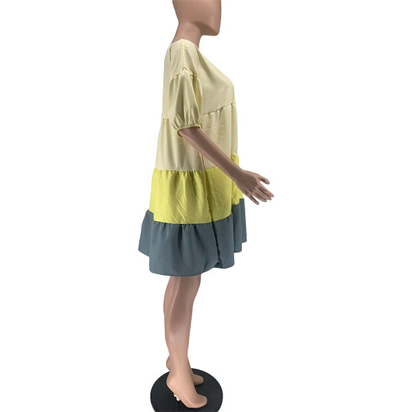 Fashion Casual Street Patchwork Dress