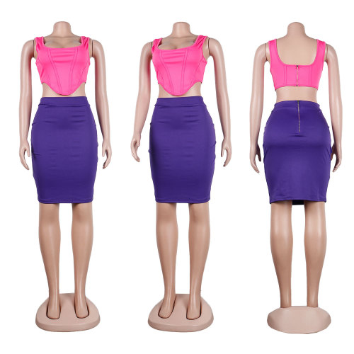 Sexy slim hip skirt suit nightclub suit