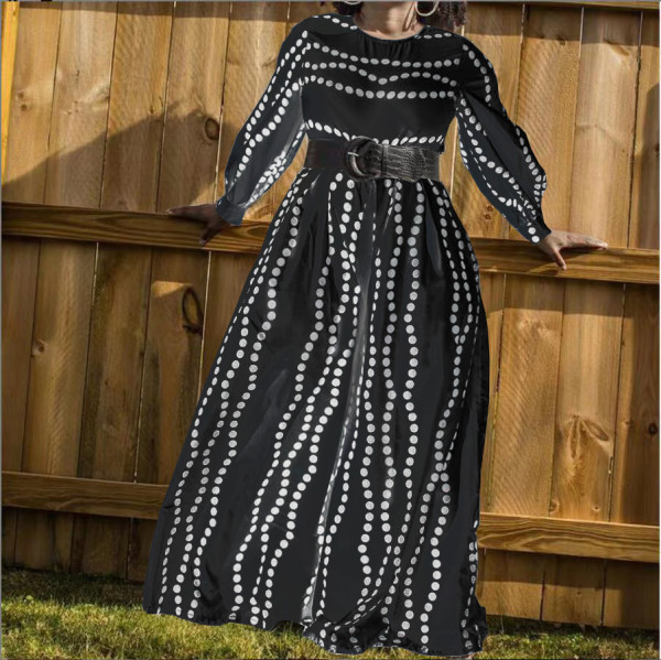 Women's Fashion Casual Sports Print Polka Dot Jumpsuit