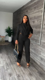 Fashion Design Autumn and Winter Long Sleeve Pants Suit Two Piece