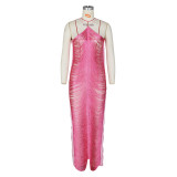 Sexy Hollow Sling V-Neck Nightclub Dress Party Dress