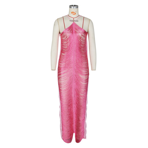 Sexy Hollow Sling V-Neck Nightclub Dress Party Dress