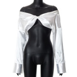 Fashion Irregular kink sexy crop top for women