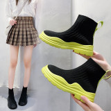 Socks Candy Boots Stretch Knit Shoes