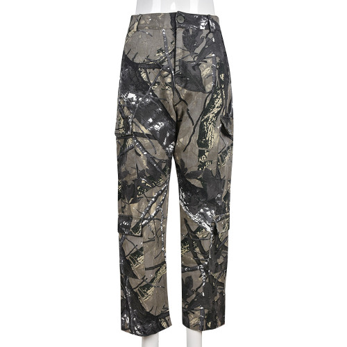 Sexy Loose Casual Zip Pocket Trousers