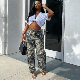 Sexy Loose Casual Zip Pocket Trousers